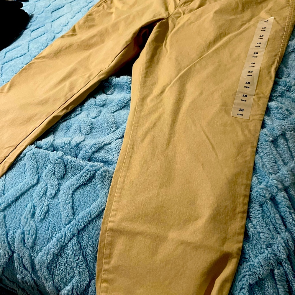 Walmart Time and Tru khaki crop pants.  Hardly worn.